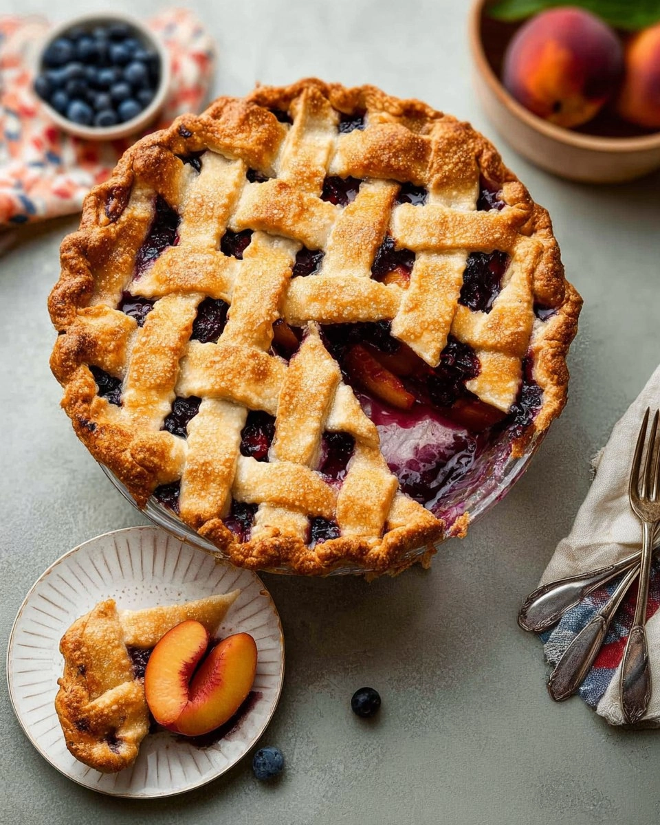Blueberry Peach Pie 124 Blueberry Peach Pie