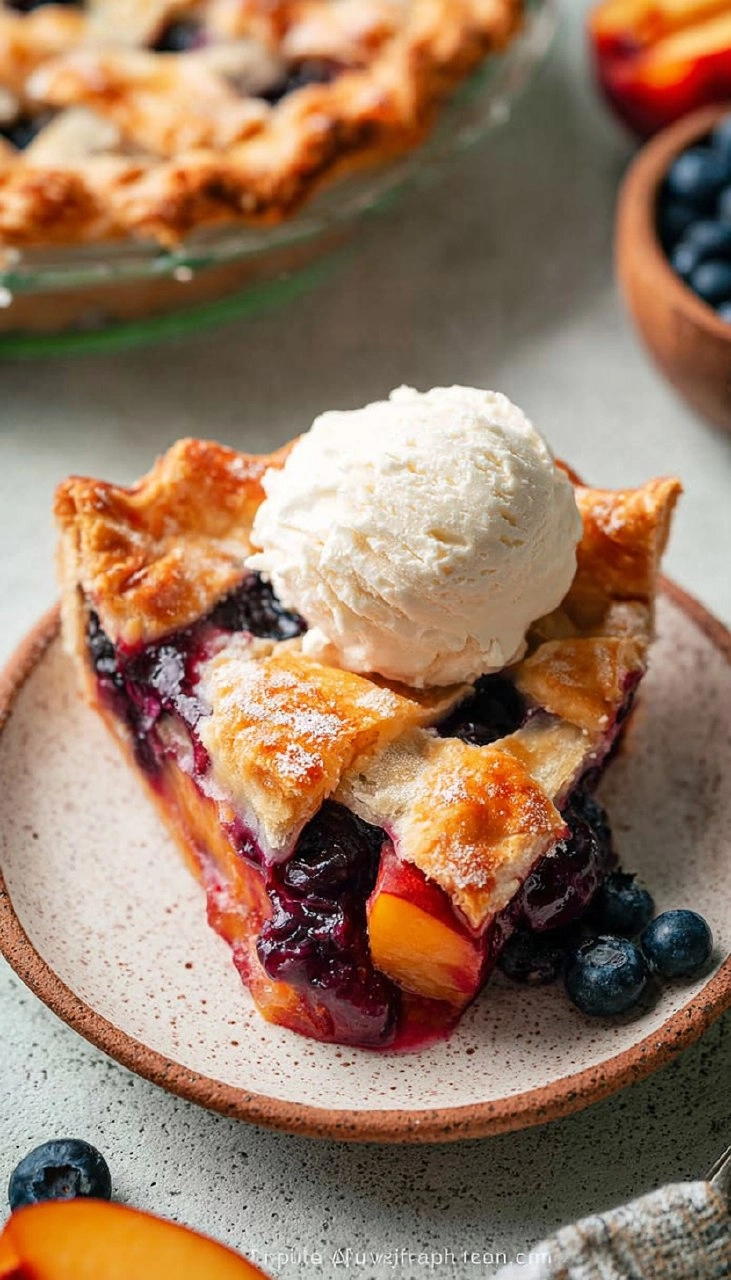 Blueberry Peach Pie 125 Blueberry Peach Pie
