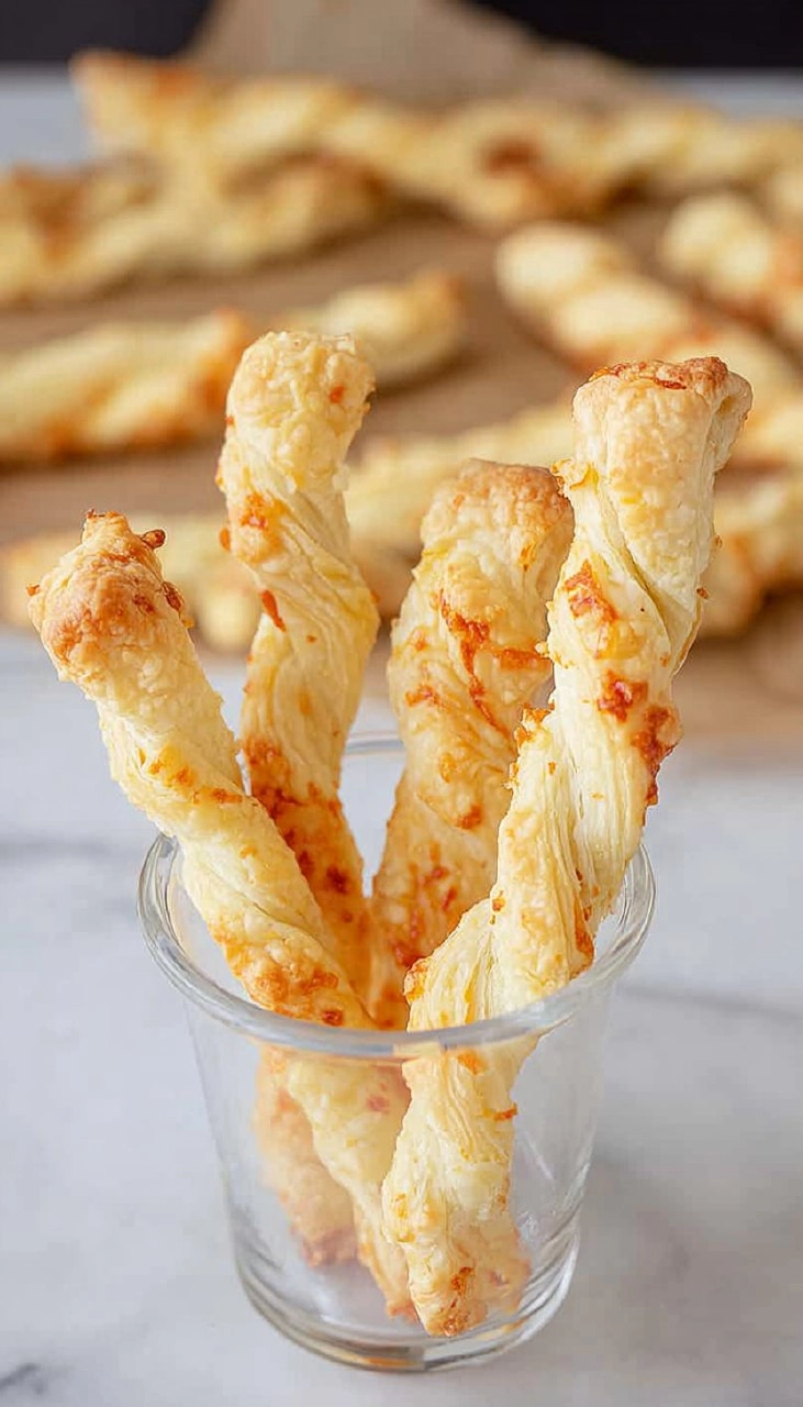 Cheese Twists with Puff Pastry 80 Cheese Twists with Puff Pastry