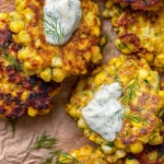 Corn and Zucchini Fritters with Herb Yogurt Sauce 131 Corn-and-Zucchini-Fritters-with-Herb-Yogurt-Sauce-Recipe