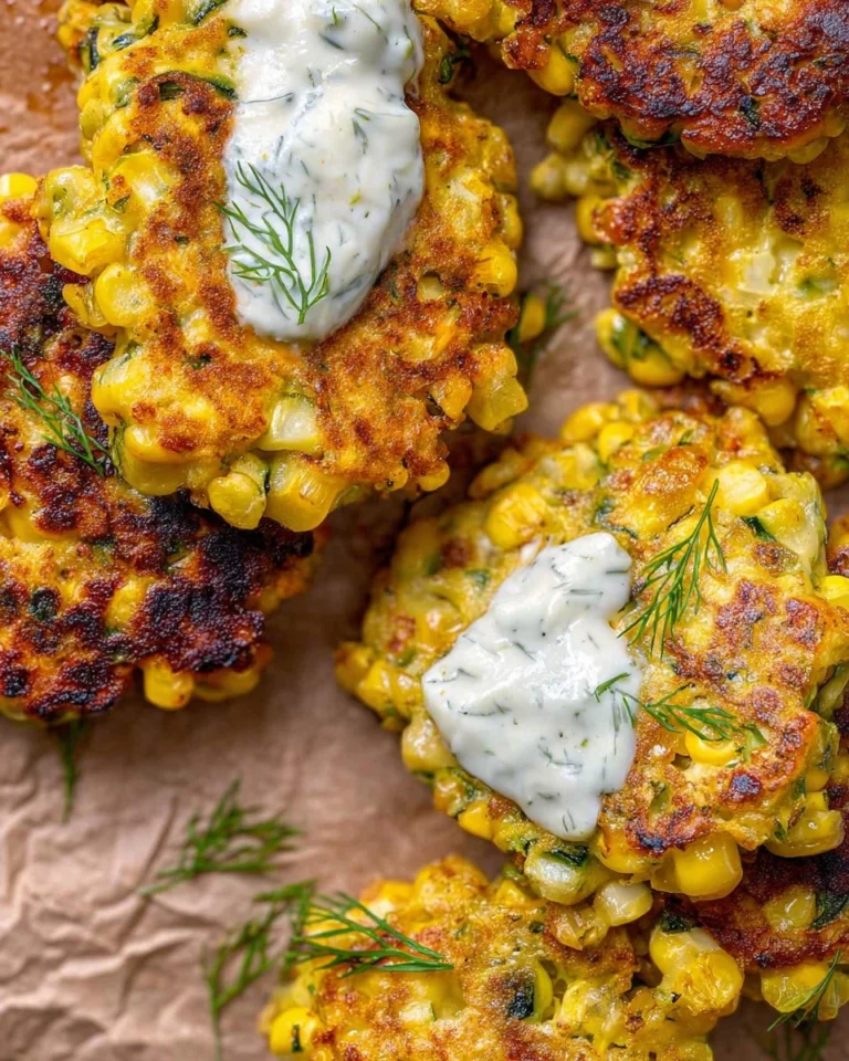 Corn-and-Zucchini-Fritters-with-Herb-Yogurt-Sauce-Recipe