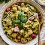 Creamy Chicken Pesto Pasta Salad 121 Creamy-Chicken-Pesto-Pasta-Salad-Recipe