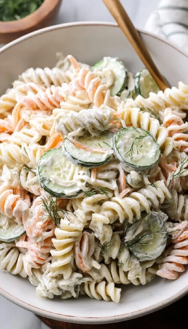 Creamy Cucumber Pasta Salad 80 Creamy Cucumber Pasta Salad