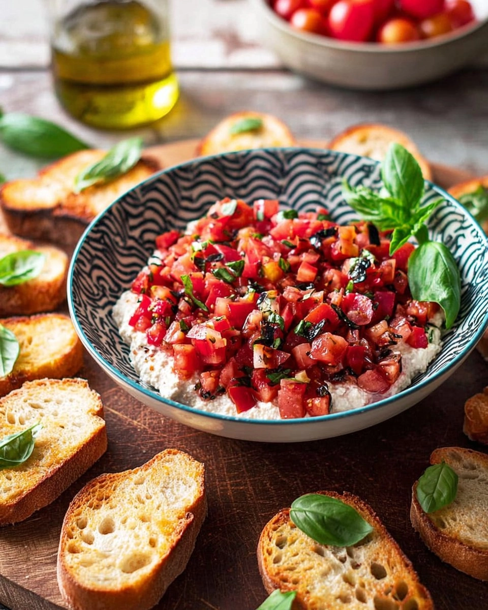 Easy Boursin Bruschetta Dip