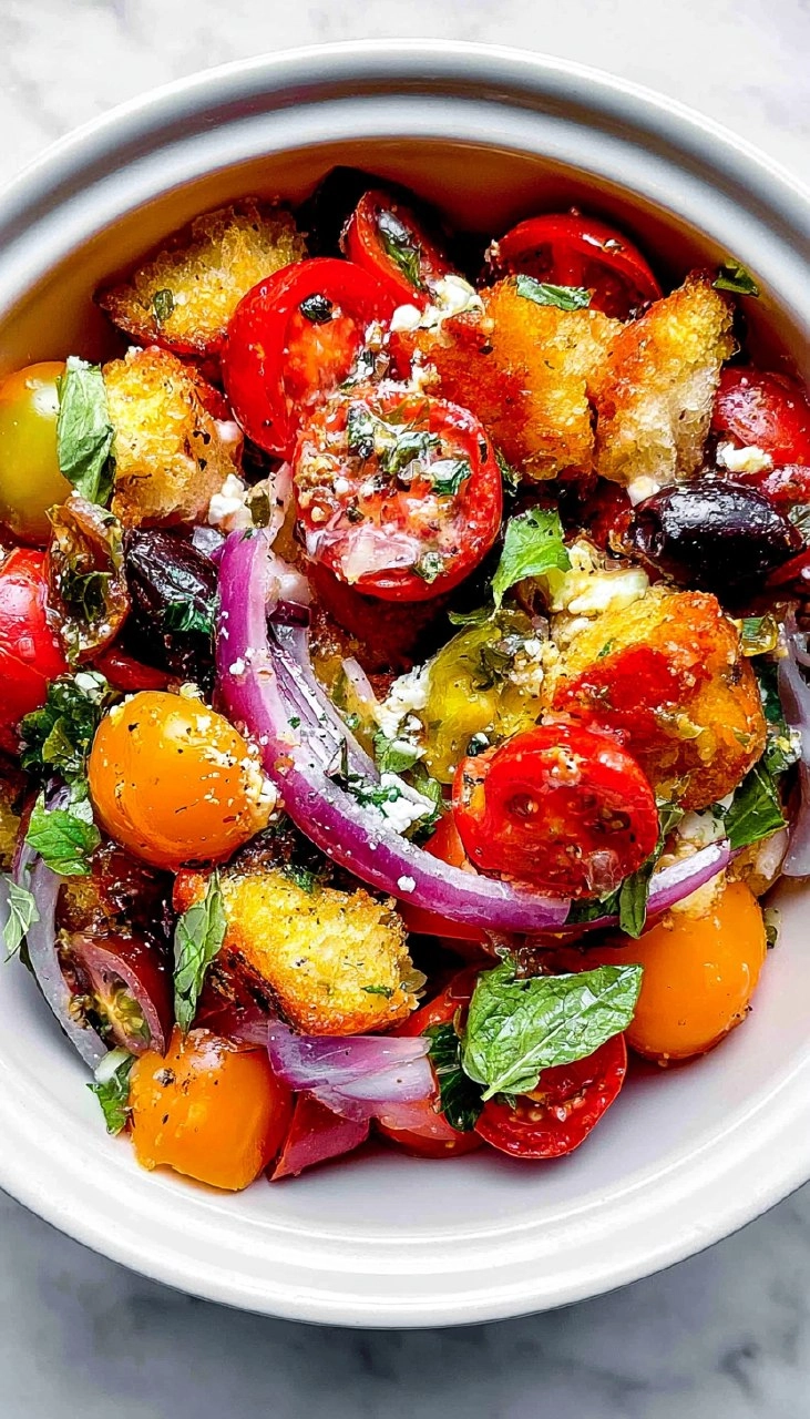Greek-Style Bread Salad 90 Greek-Style Bread Salad