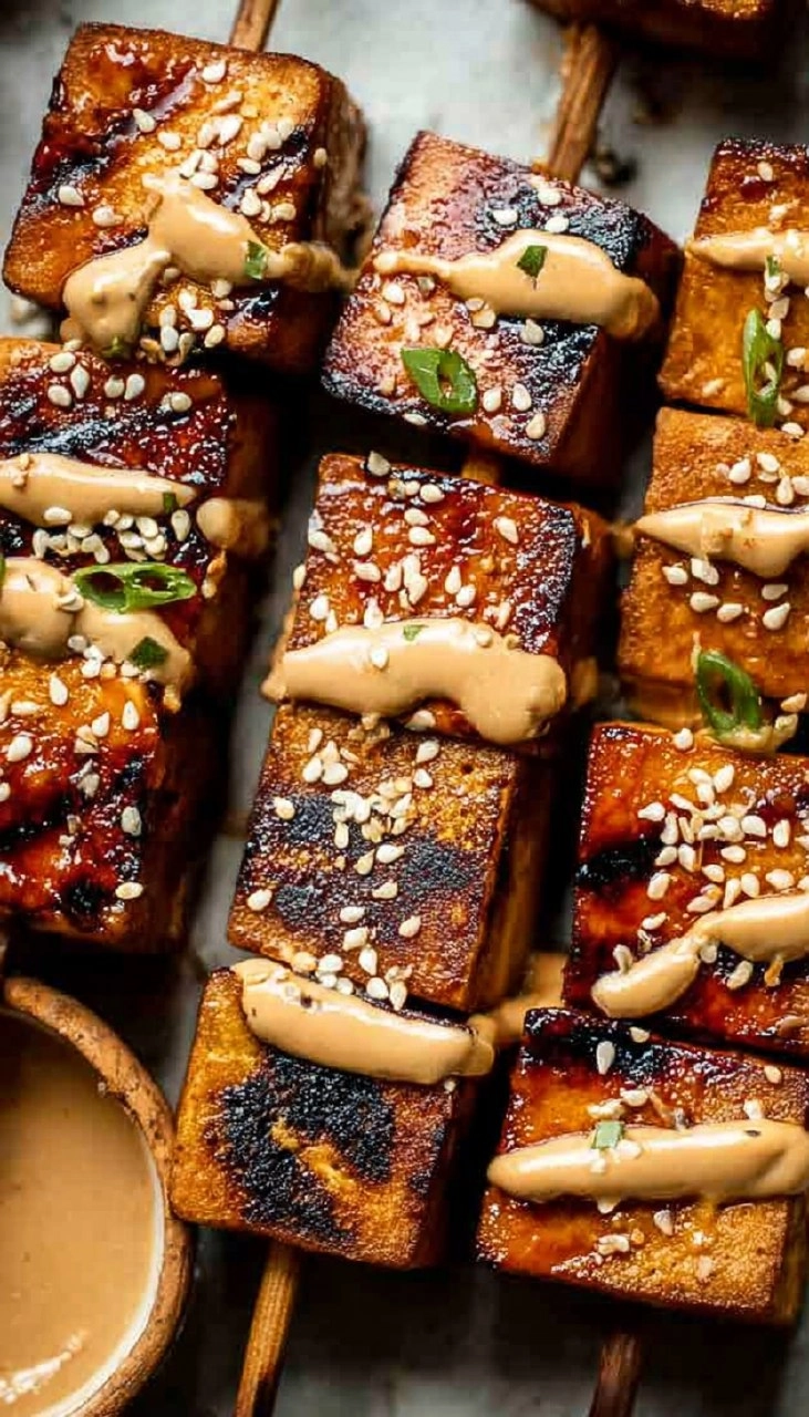 Grilled Tofu Skewers (Vegan) 85 Grilled Tofu Skewers (Vegan)