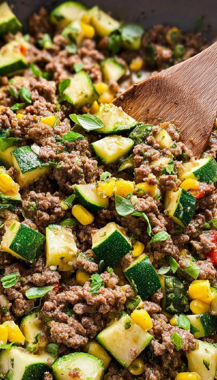 Ground Beef and Zucchini Skillet 85 Ground Beef and Zucchini Skillet