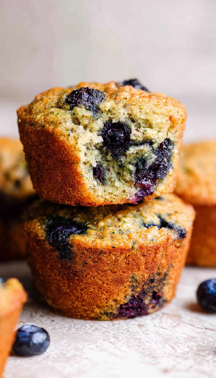 Healthy Blueberry Zucchini Muffins (Gluten Free, Paleo, Almond Flour) 125 Healthy Blueberry Zucchini Muffins (Gluten Free, Paleo, Almond Flour)
