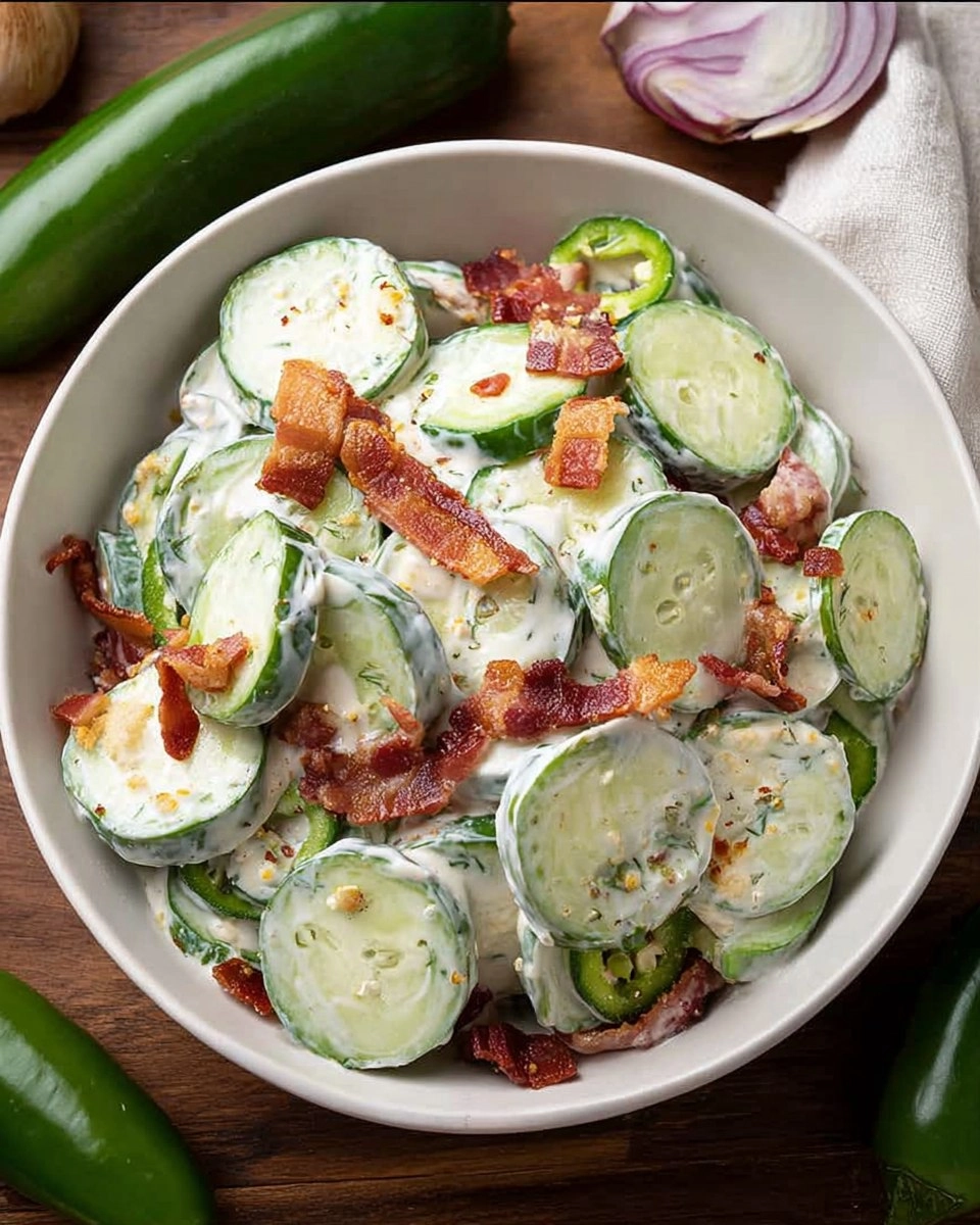 Jalapeno Popper Cucumber Salad