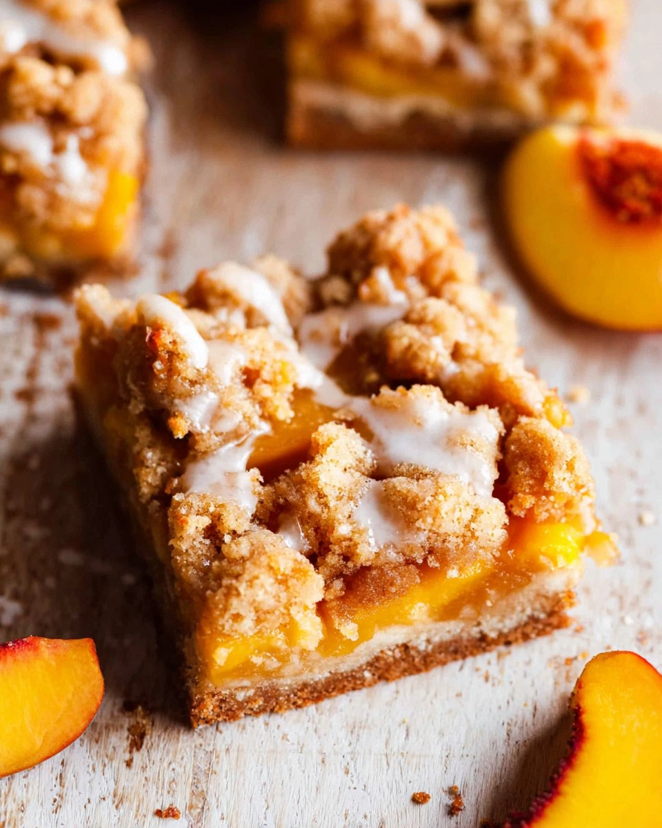 Peach Crumble Bars (Gluten-Free) 144 Peach Crumble Bars (Gluten-Free)