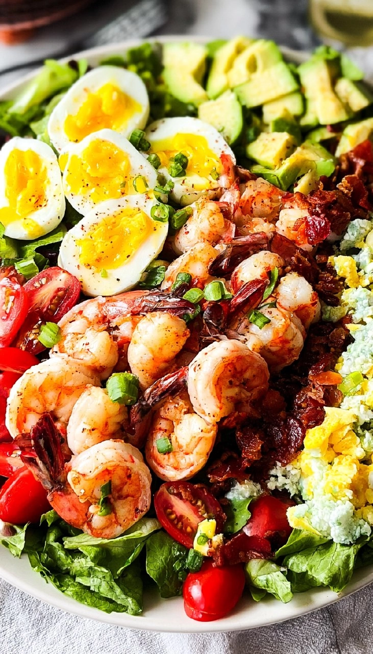 Shrimp Cobb Salad (Healthy, Easy Summer Dinner)