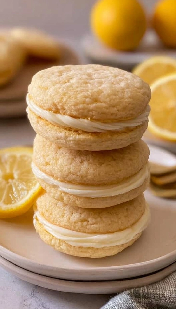Soft and Chewy Lemon Sandwich Cookies with Cream Cheese Frosting 170 Soft and Chewy Lemon Sandwich Cookies with Cream Cheese Frosting