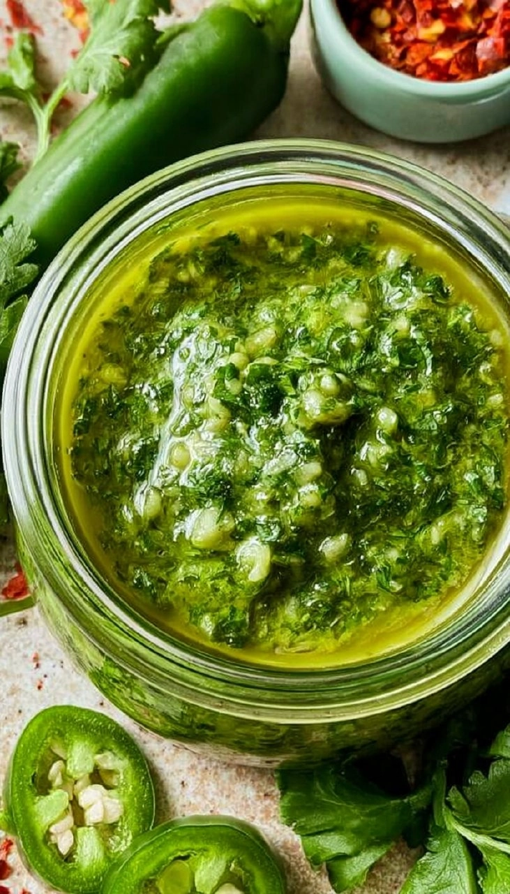 Spicy Chimichurri Sauce with Jalapeño 85 Spicy Chimichurri Sauce with Jalapeño