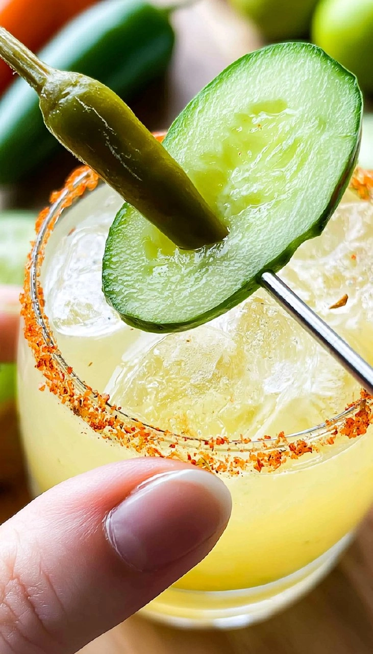 Spicy Pickle Margarita