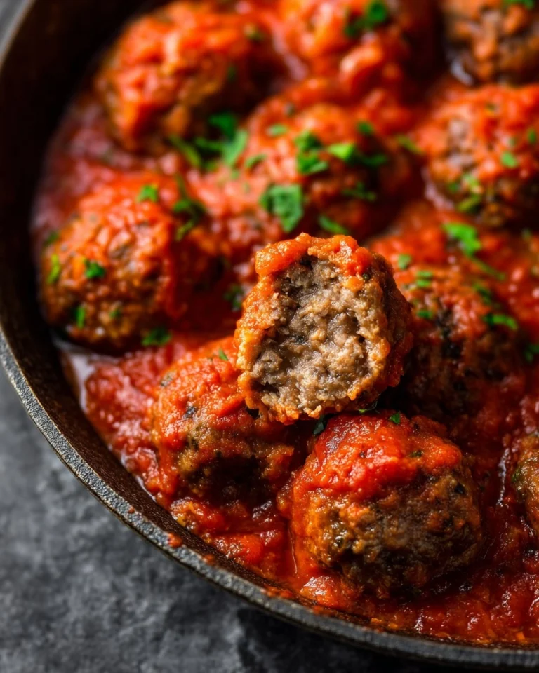 Baked-Meatball-Recipe-with-The-Best-Marinara-Sauce-Recipe