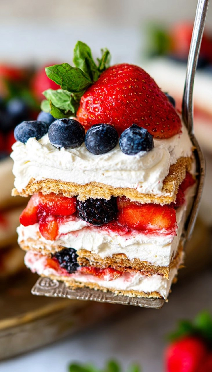 Berry Icebox Cake 85 Berry Icebox Cake