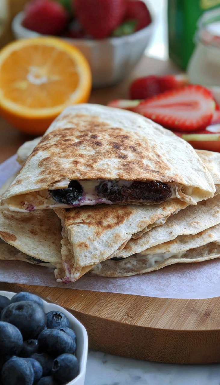 Blueberry Breakfast Quesadilla 55 Blueberry Breakfast Quesadilla