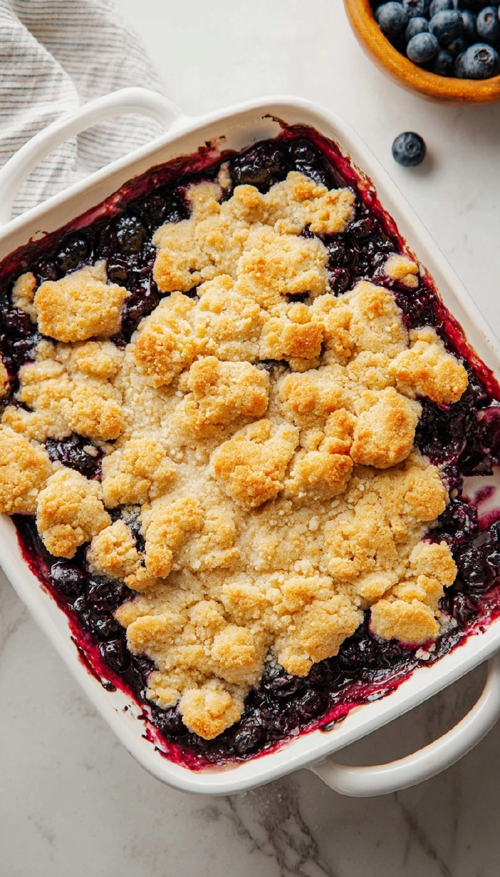 Blueberry Cobbler with Almond Topping 115 Blueberry Cobbler with Almond Topping