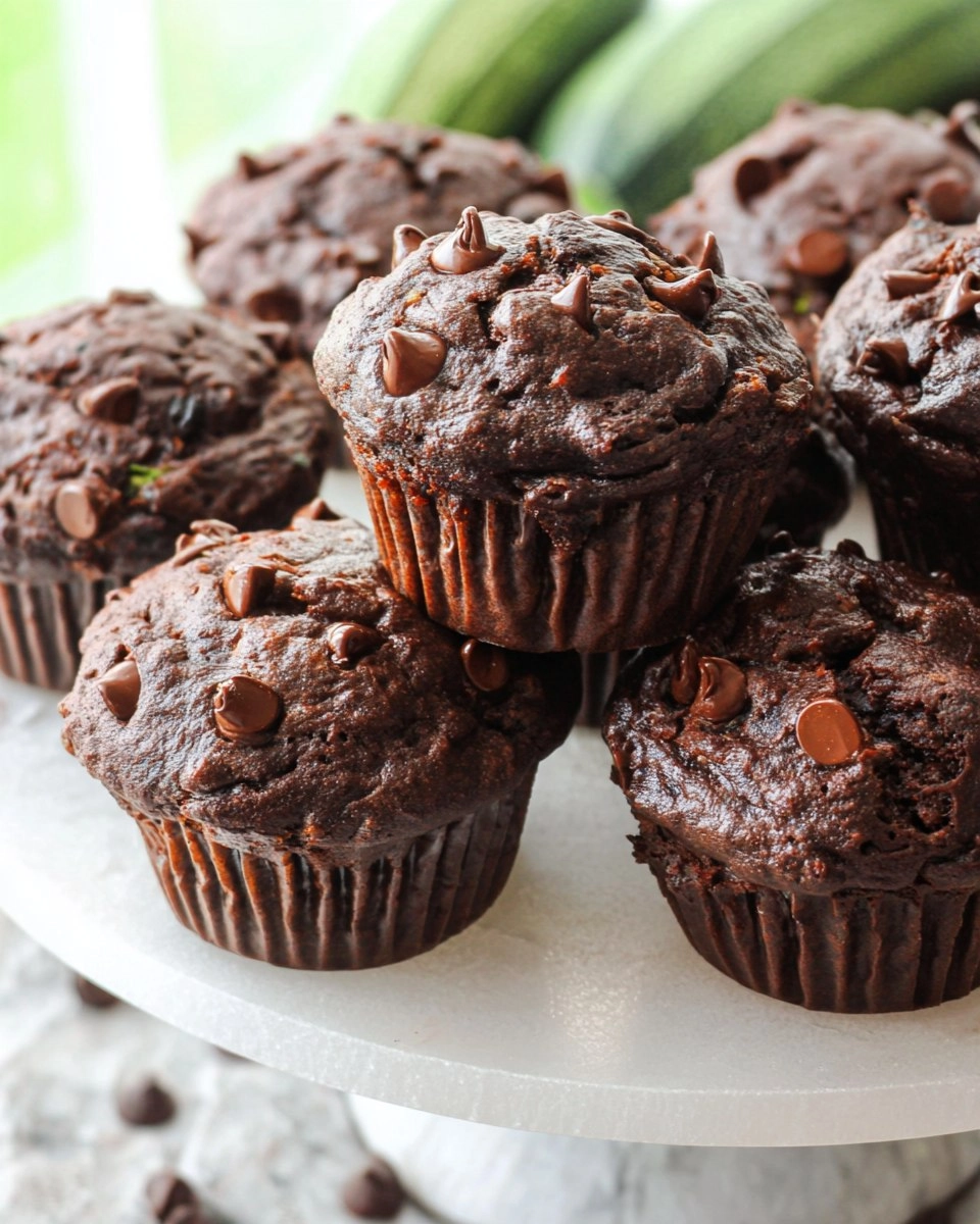 Chocolate Zucchini Muffins