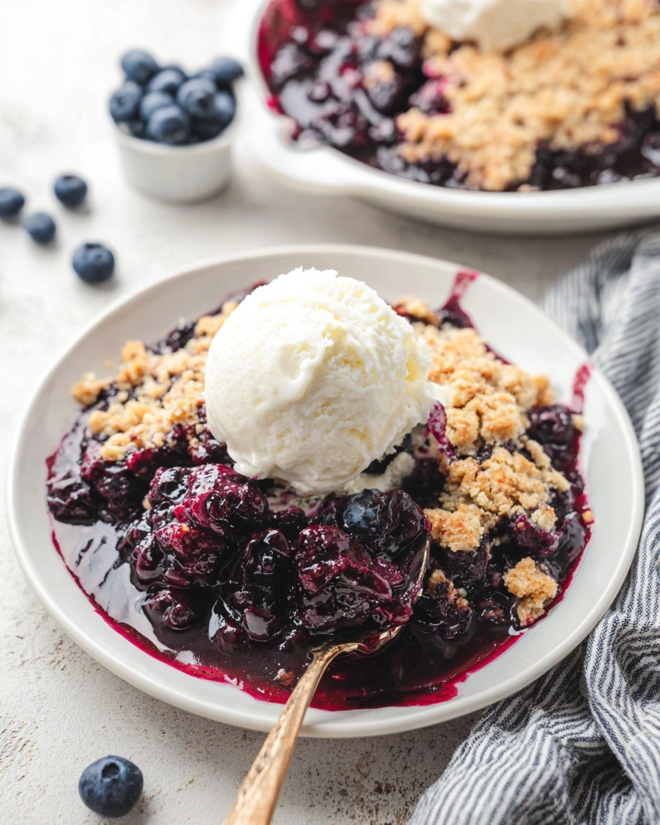 Easy Blueberry Crisp