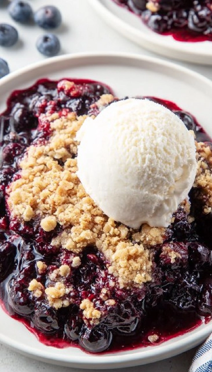 Easy Blueberry Crisp