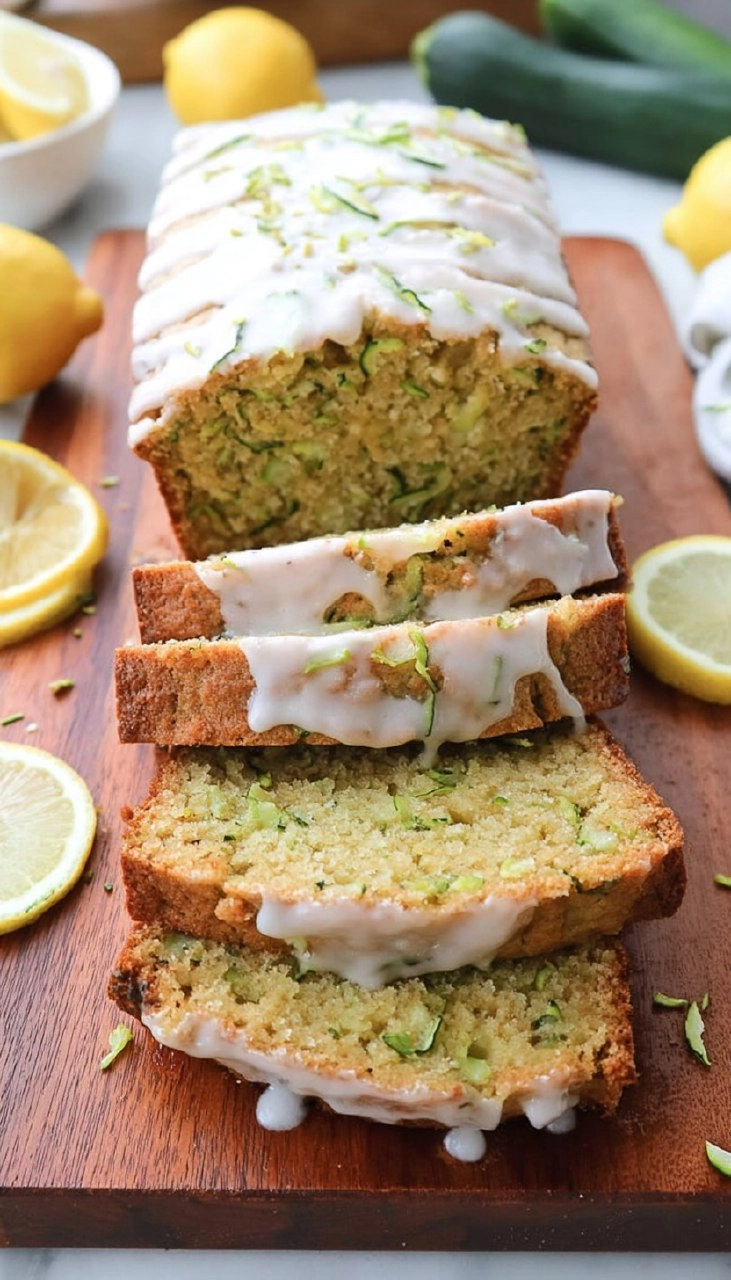 Glazed Lemon Zucchini Bread