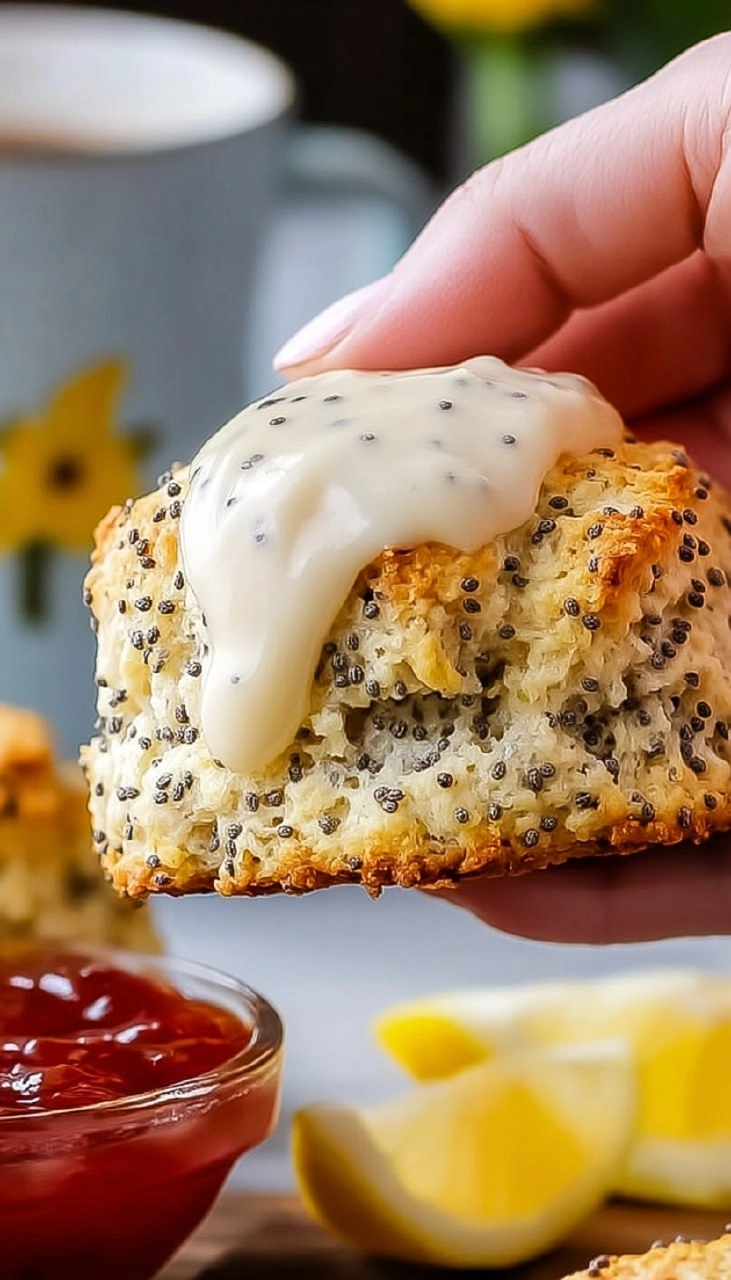 Lemon Poppy Seed Scones 130 Lemon Poppy Seed Scones