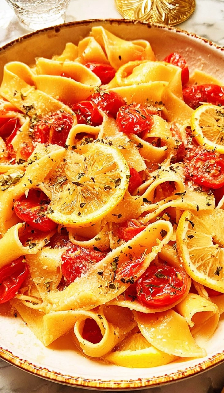 Lemony Cherry Tomato Pasta