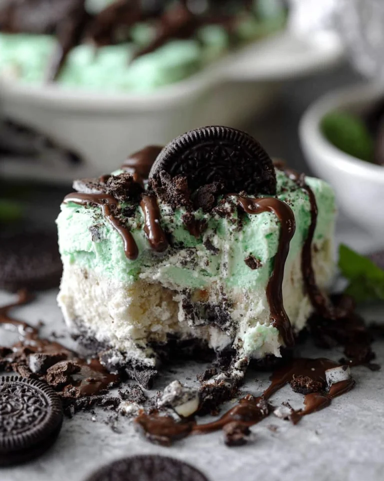 Mint-Oreo-Ice-Cream-Dessert-Recipe