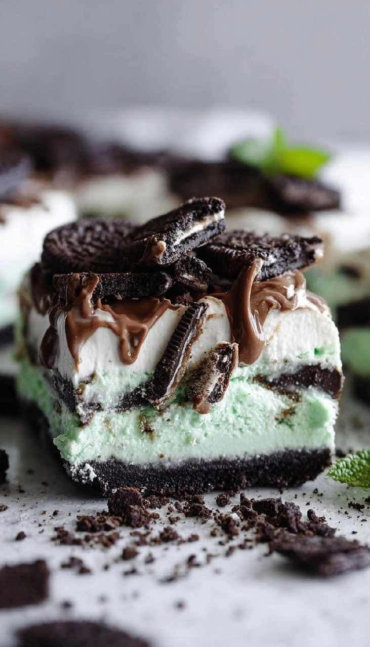 Mint Oreo Ice Cream Dessert