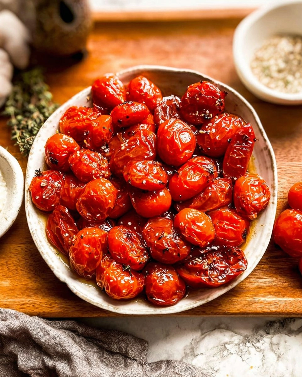 Roasted Cherry Tomatoes with Garlic 64 Roasted Cherry Tomatoes with Garlic