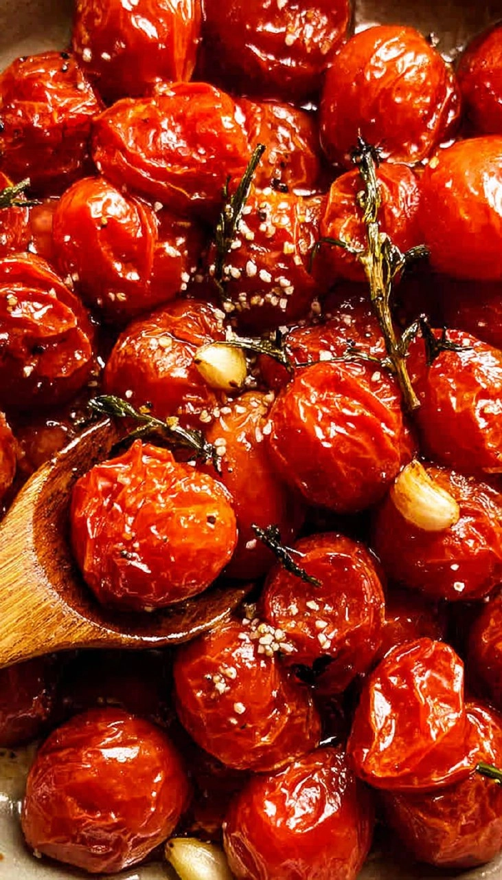 Roasted Cherry Tomatoes with Garlic 65 Roasted Cherry Tomatoes with Garlic