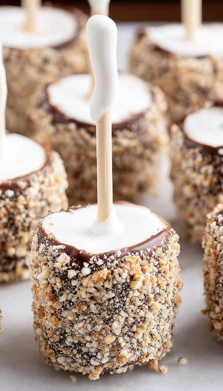 Smores Marshmallow Pops