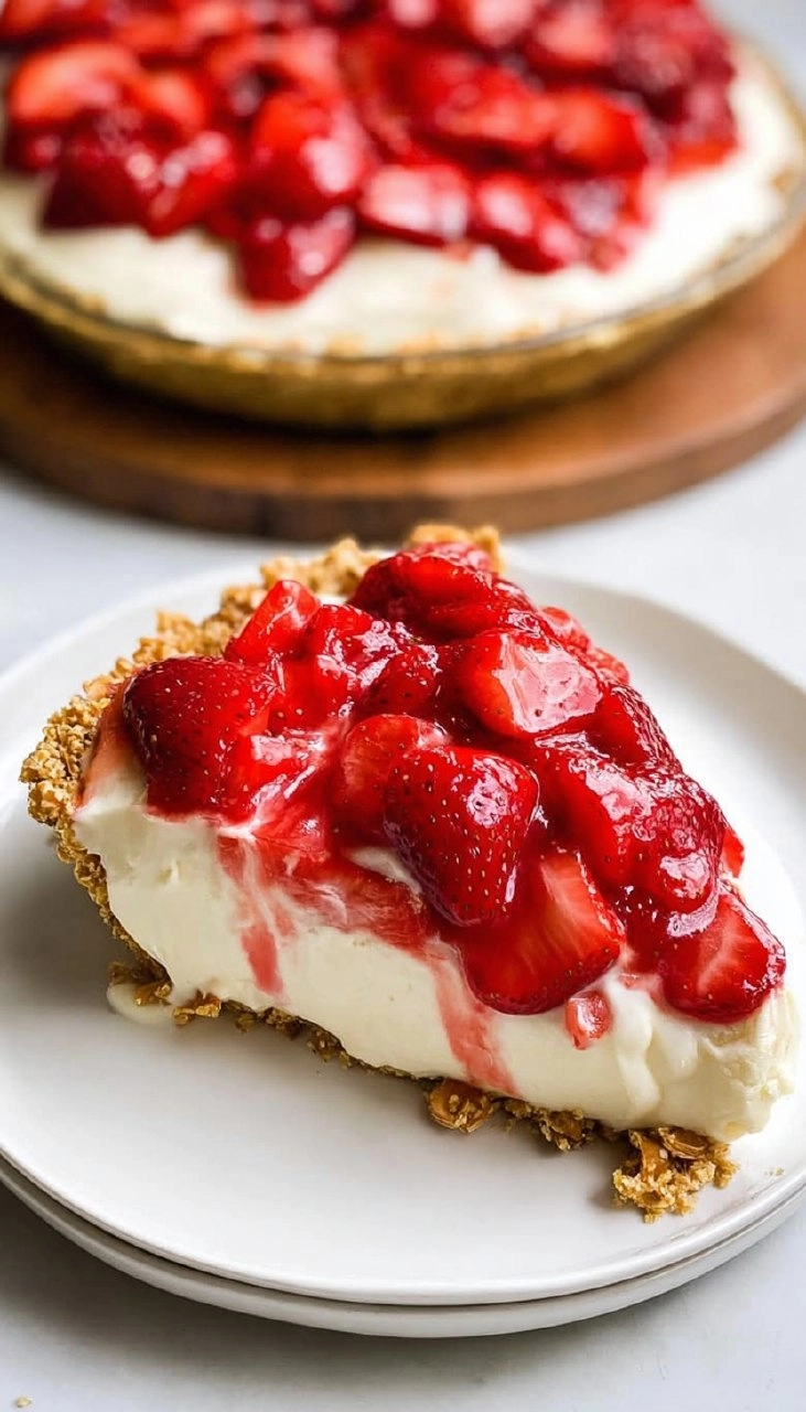 Strawberry Pretzel Pie