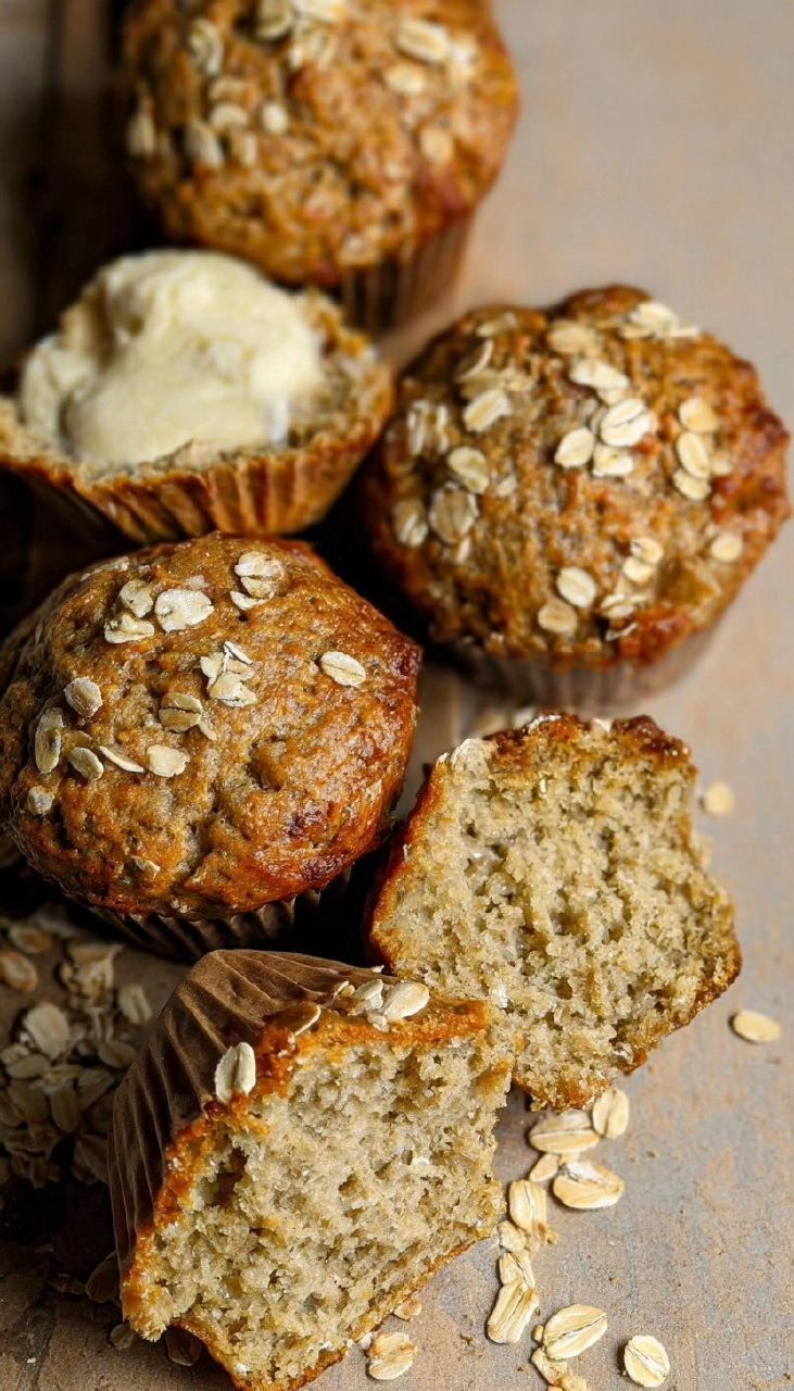 Apple Oat Muffins with Greek Yogurt