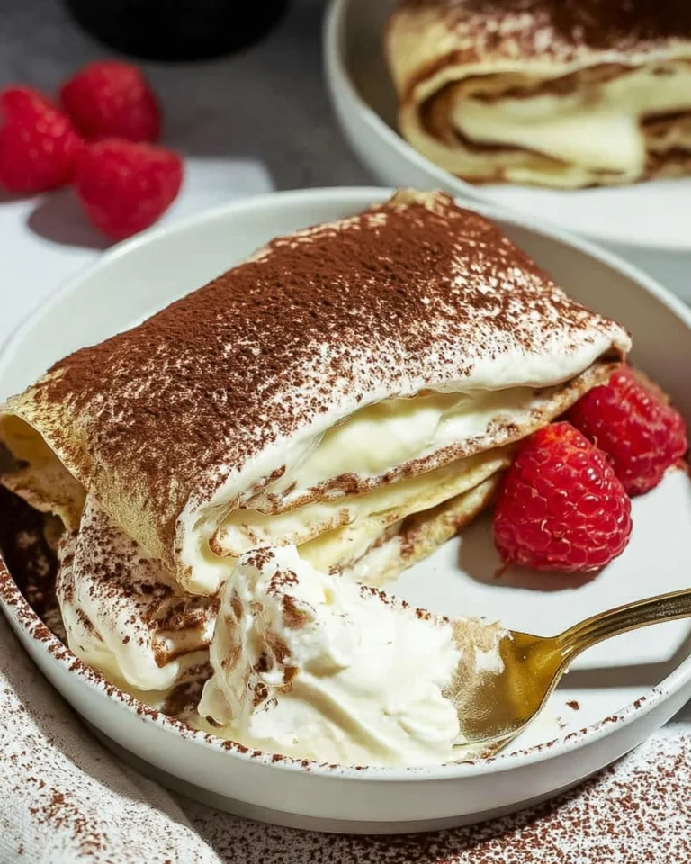 Cottage-Cheese-Tiramisu-Crepe-Roll-Recipe