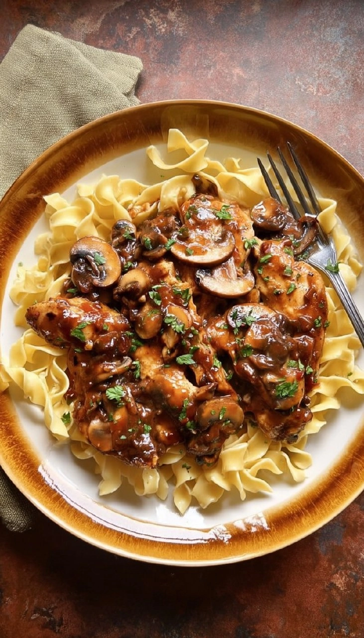 Easy Chicken Marsala (with The BEST Buttered Noodles)