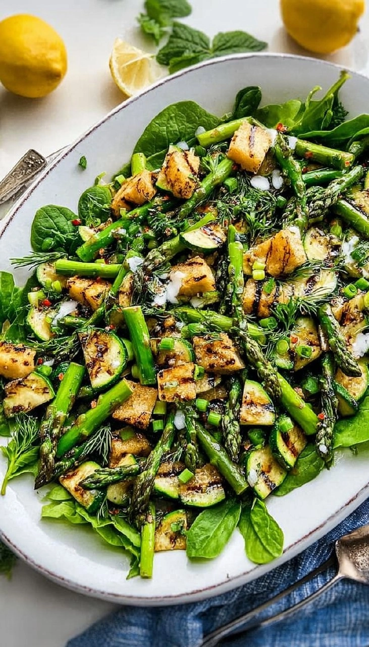 Grilled Asparagus & Zucchini Salad 125 Grilled Asparagus & Zucchini Salad