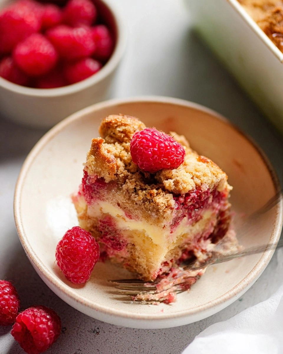 Raspberry Buckle Cake