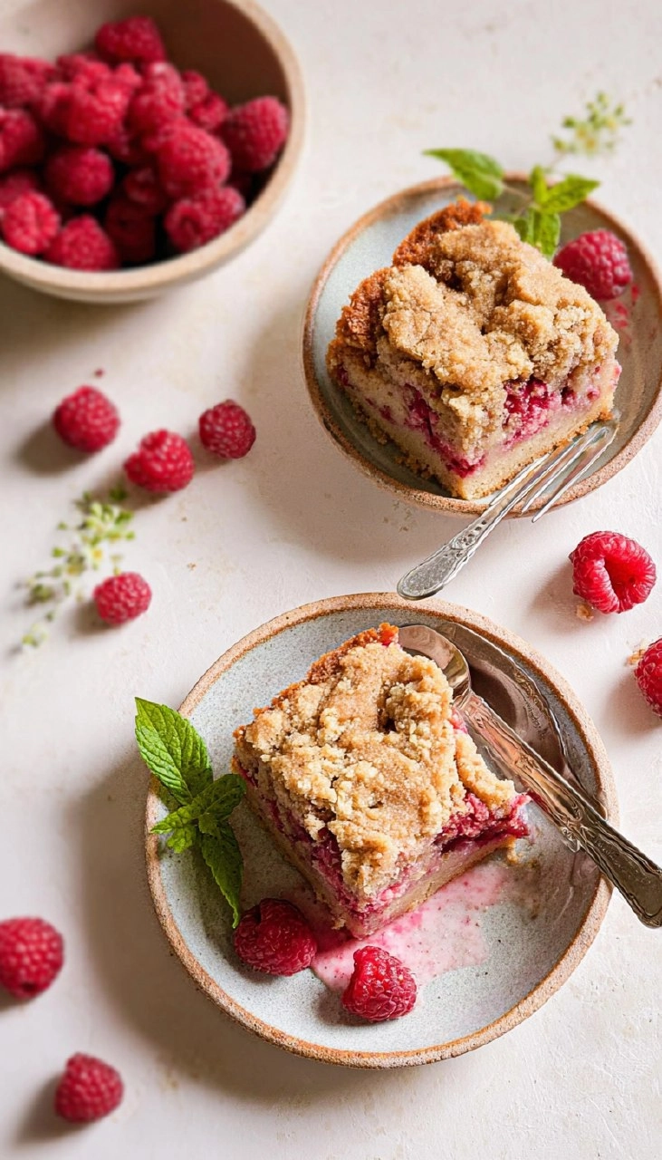 Raspberry Buckle Cake