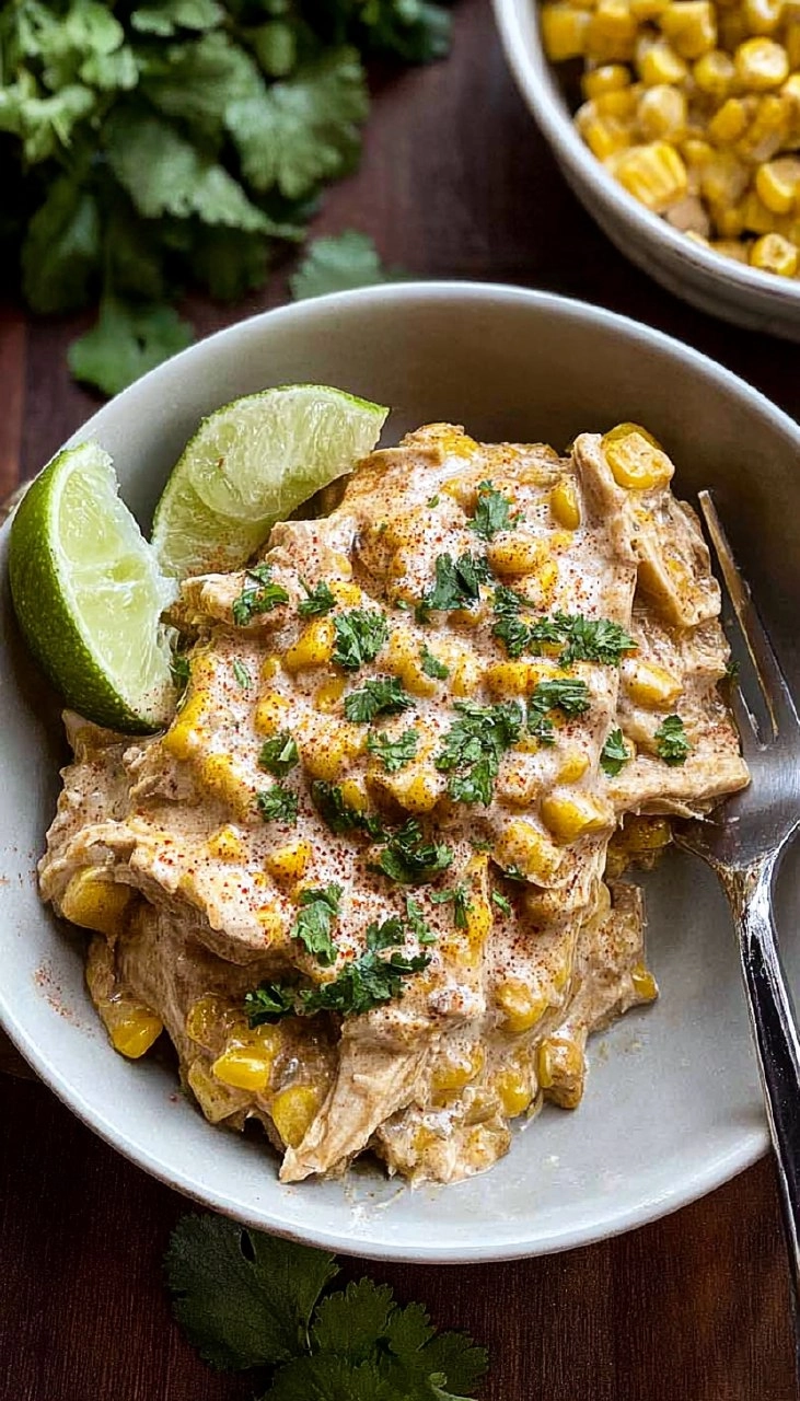 Slow Cooker Street Corn Chicken