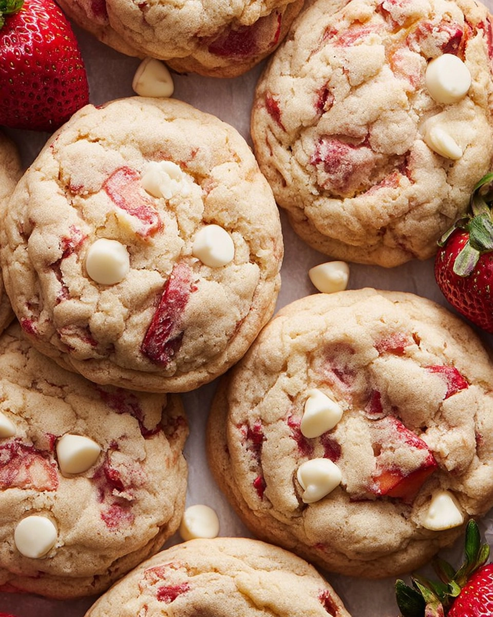 Strawberries and Cream Cookies (The Best Strawberry Flavor!) 39 Strawberries-and-Cream-Cookies-The-Best-Strawberry-Flavor-Recipe