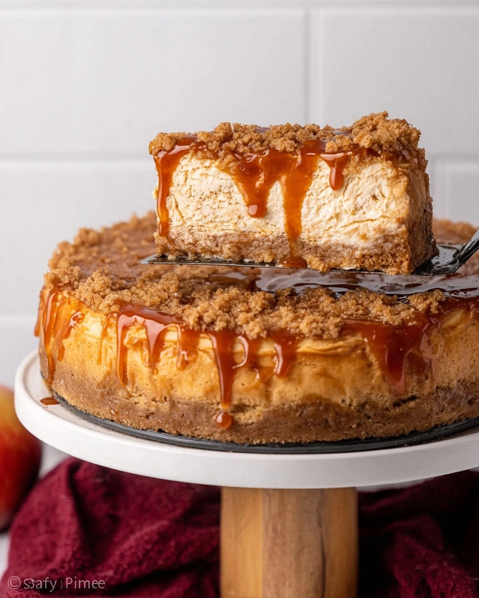 Amazing Caramel Apple Cheesecake