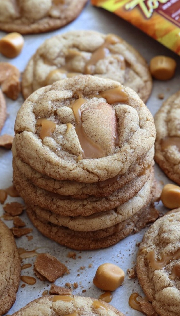 Caramel Apple Cider Cookies