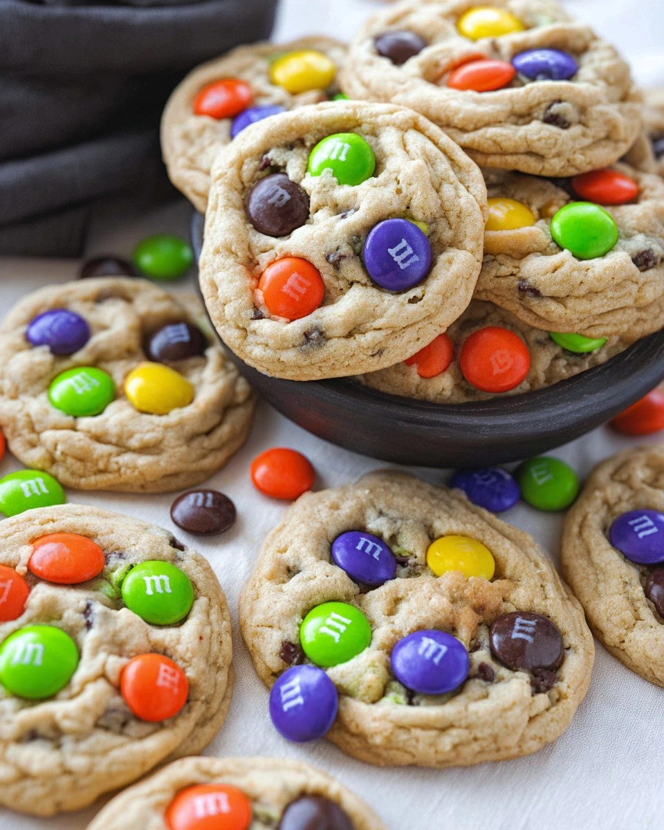Halloween M&M Cookies