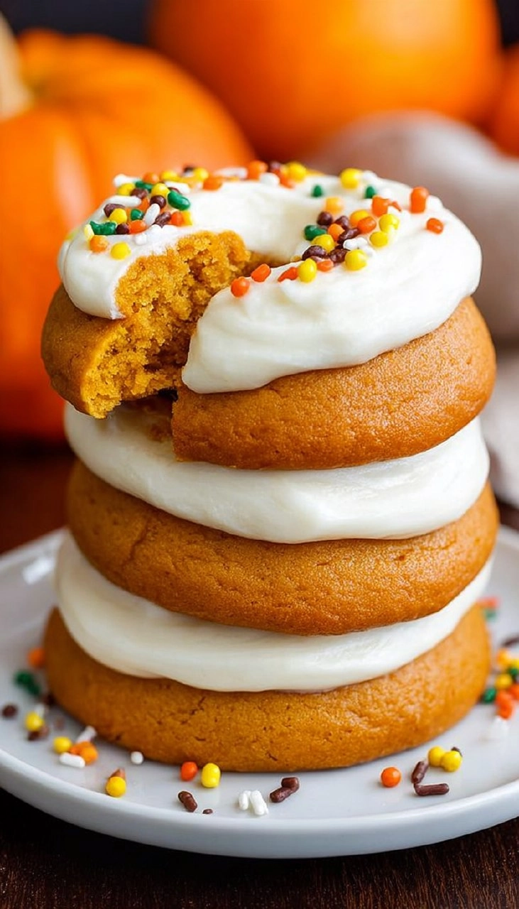 Pumpkin Cookies with Cream Cheese Frosting 120 Pumpkin Cookies with Cream Cheese Frosting